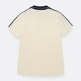 Camiseta polo Beige Con Cortes